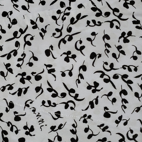 Ganni eco friendly light wide leg pocketed periwinkle floral pants - Picture 3 of 11